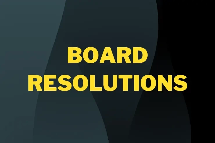 Board Resolution